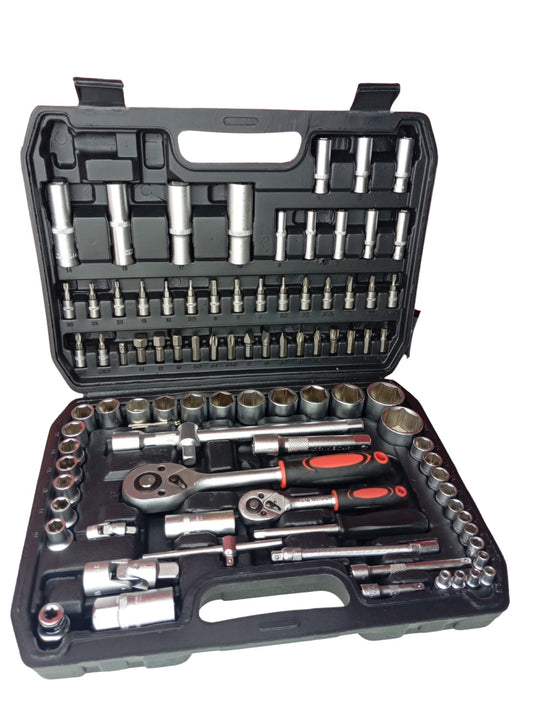 Set de Dados 94 Piezas Profesional Cr-V | Chicharra 1/2" y 1/4