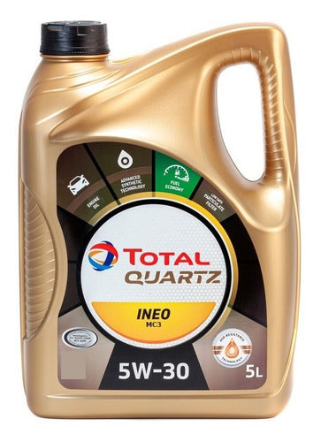 Aceite Para Motor Total Quartz Ineo Mc3 5w-30 Sintético 5 Litros