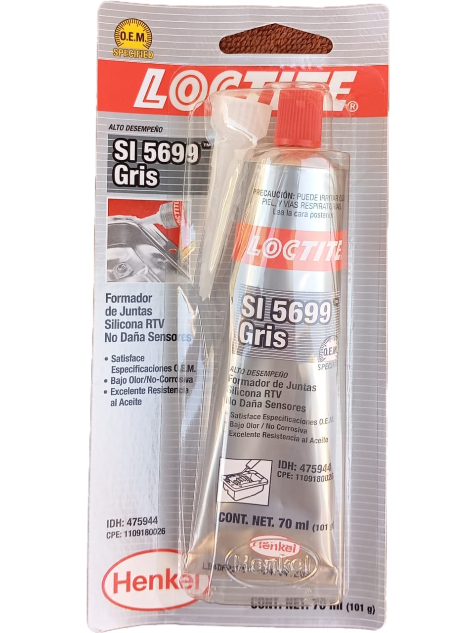Silicona Gris Loctite Alta Temperatura Automotriz